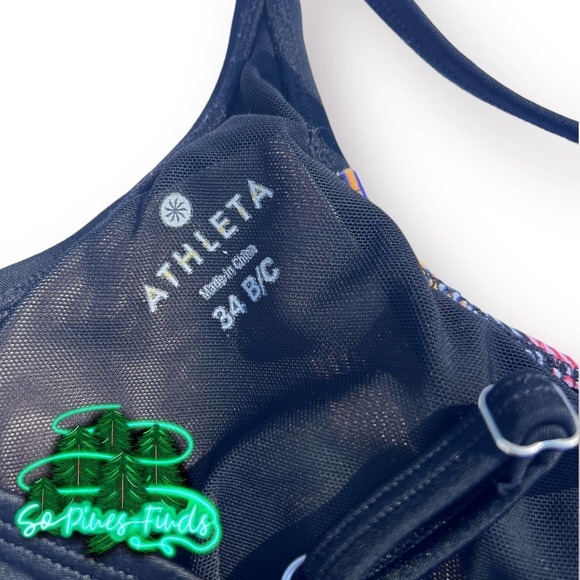 ATHLETA Stripe Tank Tankini Size 34 B 34 C - Picture 5 of 11